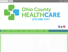 Tablet Screenshot of ohiocountyhospital.com